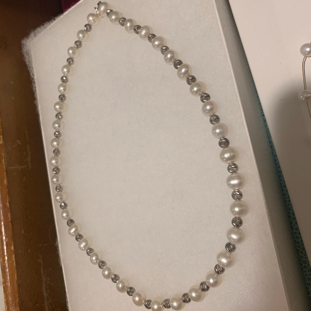 Pearl necklace.